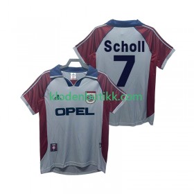 Bayern München Scholl 7 1999 Retro Tredje Fotballdrakt 1998 Kortermet